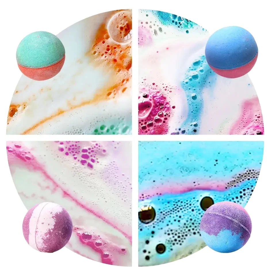 Hotel home bath salt bath bomb foam rich taste good smell soothing body and mind 12 upscale Christmas gifts in 1 box