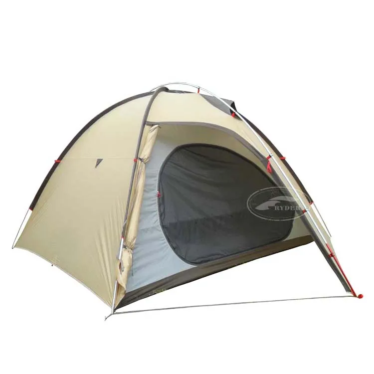 Custom Labelling High Quality Aluminium Alloy Pole Framed Camping Hexagon Tent Dome Free-Standing Stable against Strong Wind