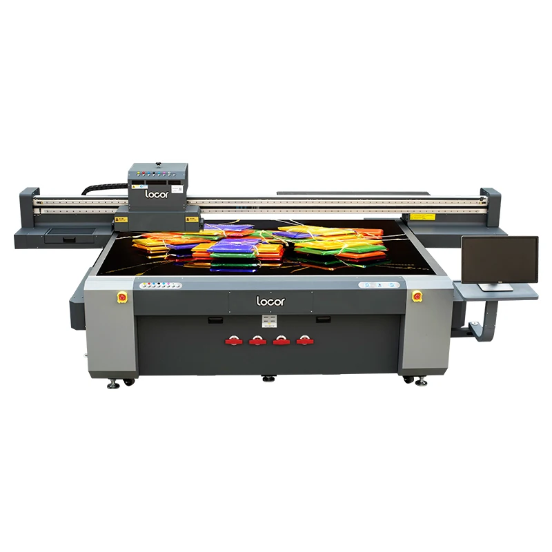 Locor Gen6  Gen5 40cm Height New Model 2.5m*1.3m 2513 Uv Flatbed Printer Uv Hybrid Printer