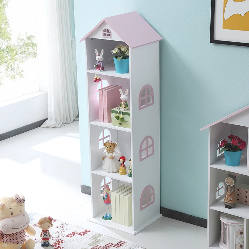Modern Bookshelf For Children Bookcase Other Educational Toys Wooden Furniture Baby Toys Kids Wooden Doll House Kids Bookshelf