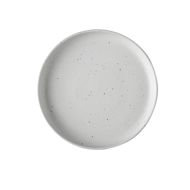 Little Dots Dinner high quality good price porcelain plate set durable glazed white dishes restaurant ceramic plates