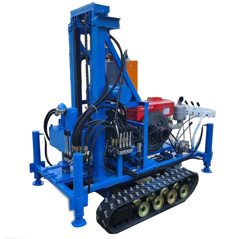 Factory high quality small crawler water drilling rig suitable for well drilling workers 150 meters