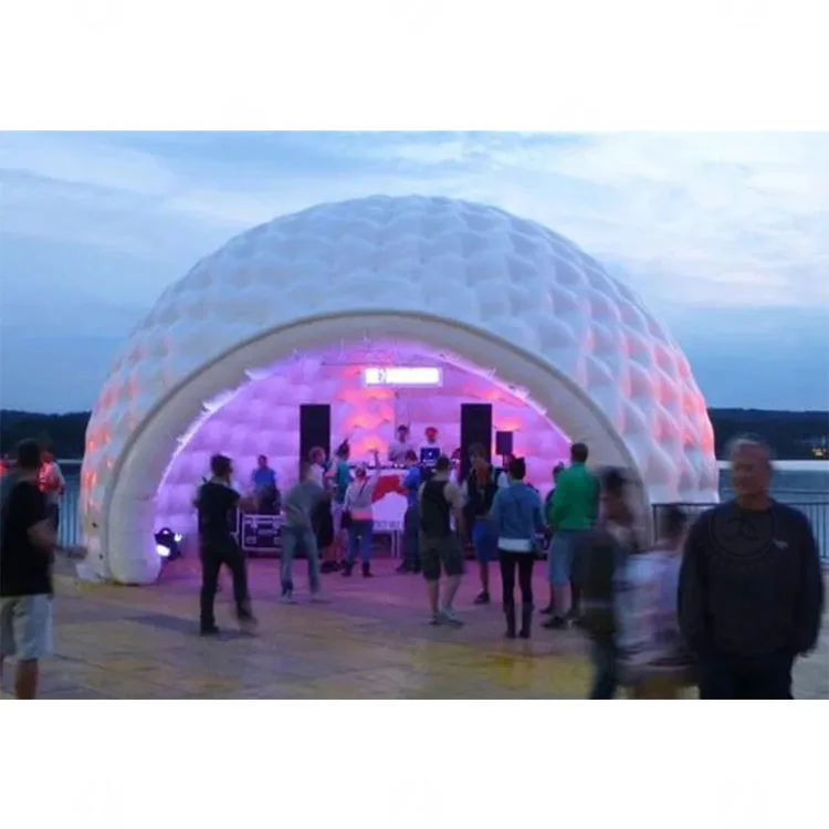 Oxford Fabric Inflatable Dome Tent Party Event White Igloo Garden Dance House LED Dome Disco Tent