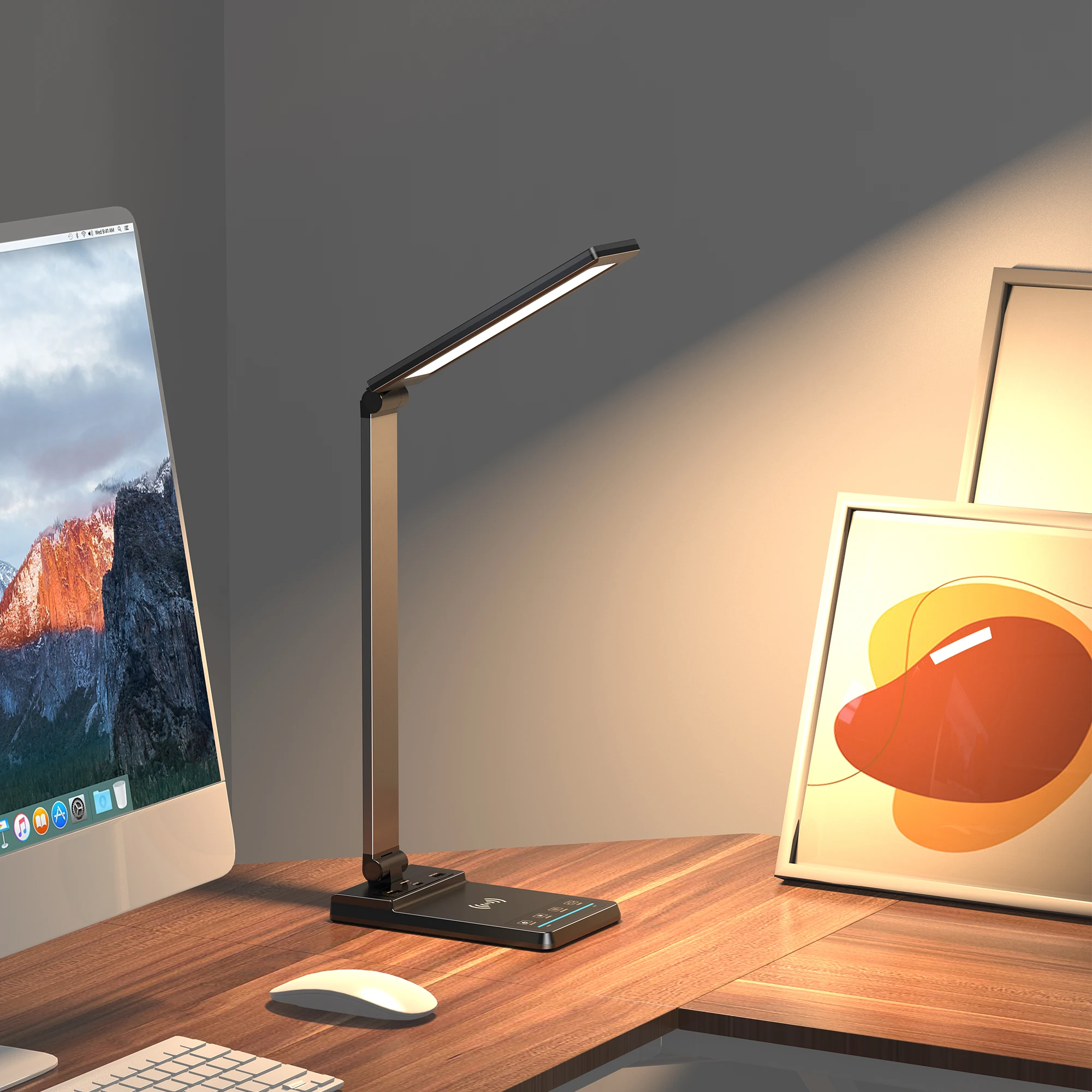 Eye Protection LED Light Dimmable Settings Auto Off Timer Aluminum Alloy Table Lamp Folding Table Light Office Lamp