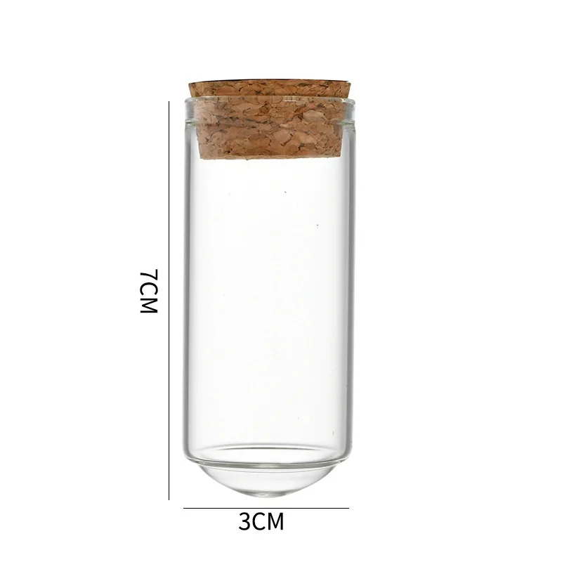 Food grade clear borosilicate glass tubing round bottle glass tube with cork