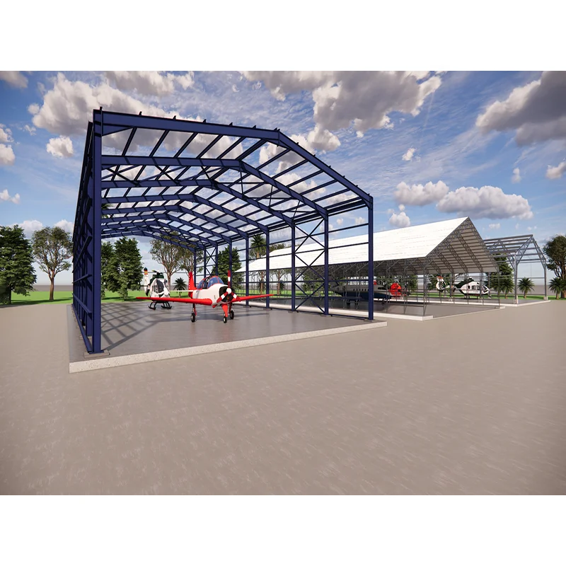 Hot Selling Modern Design Steel Structure Garage with Rain-Proof Features for Car Parking & Garage&Hangar