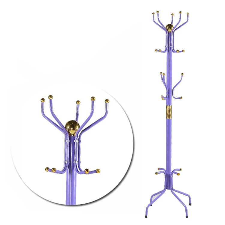 cheap price good quality big loadability stand clothes hanger rack with four legs