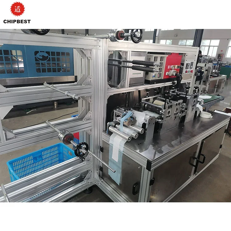 Автоматическая машина для изготовления гигиенических салфеток производства подкладок и