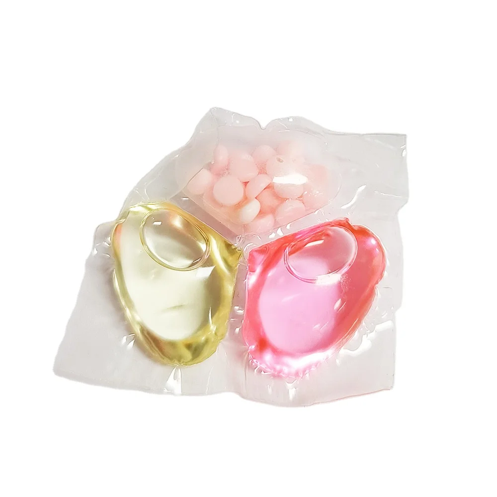Wholesale 3-in-1 natural laundry detergent Pods scent gel ball laundry liquid soap booster washing capsules