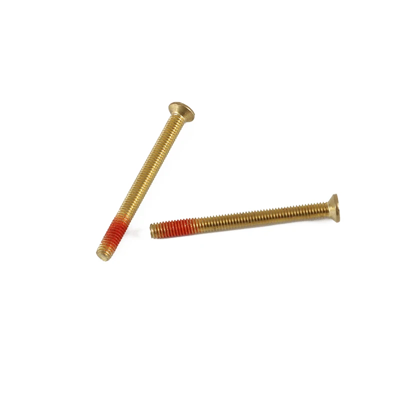 Heavy stainless steel 304 latest nylon screws with red patch screws.