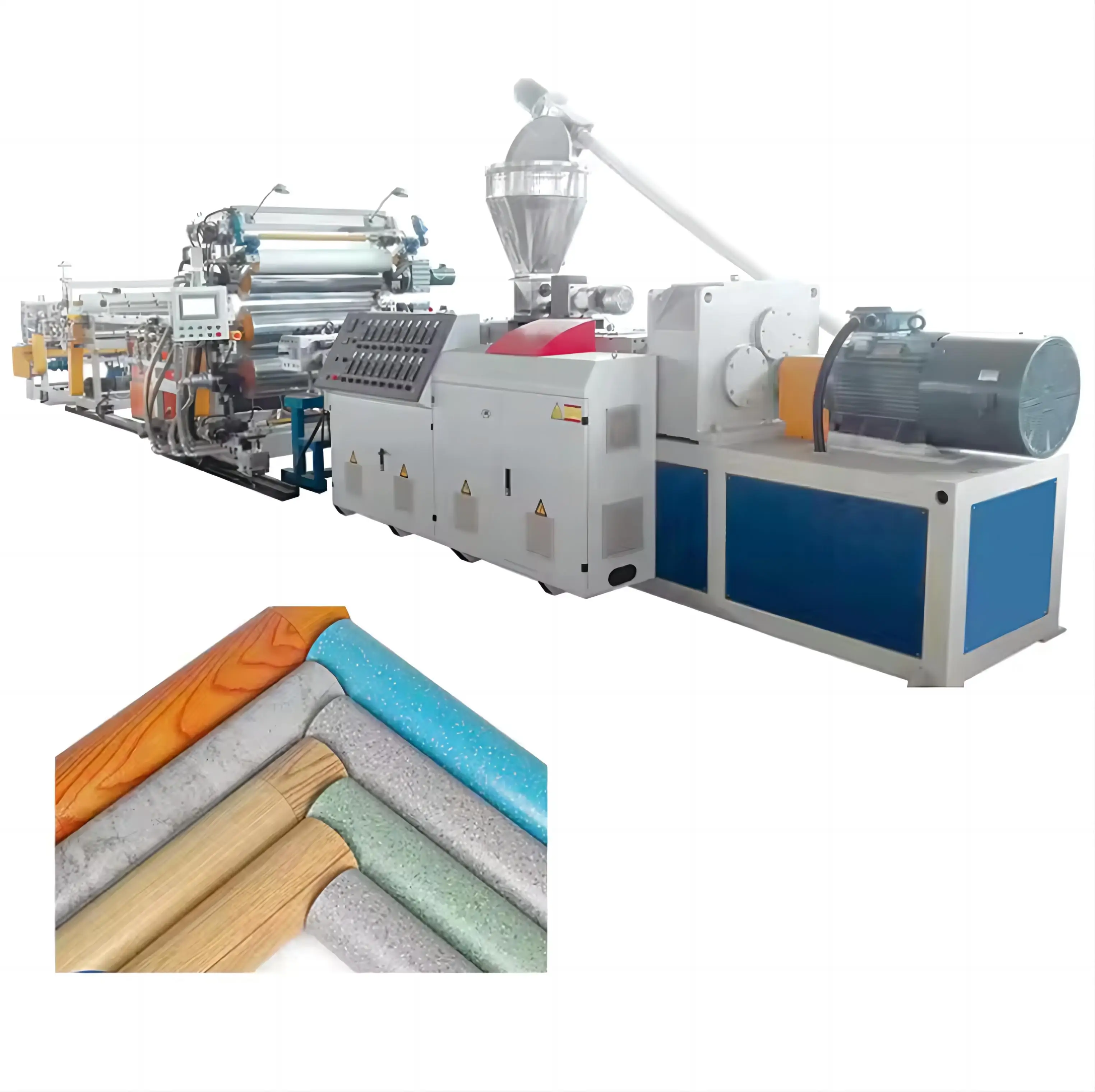 High Speed Plastic PVC Vinyl Flooring Mat Making Machine PVC Flooring Roller Production Line