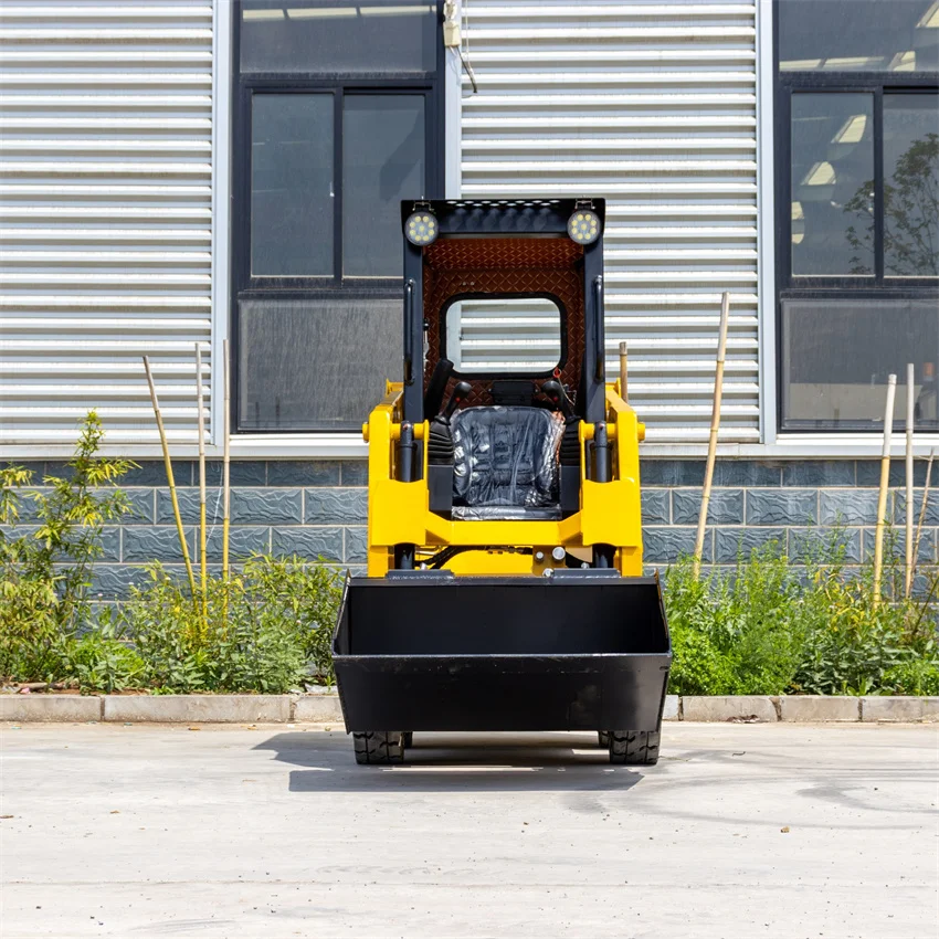 China Factory Direct Mini Skid Steer Loader with High Quality Good Price Front Loader and Core Components-Engine and Pump