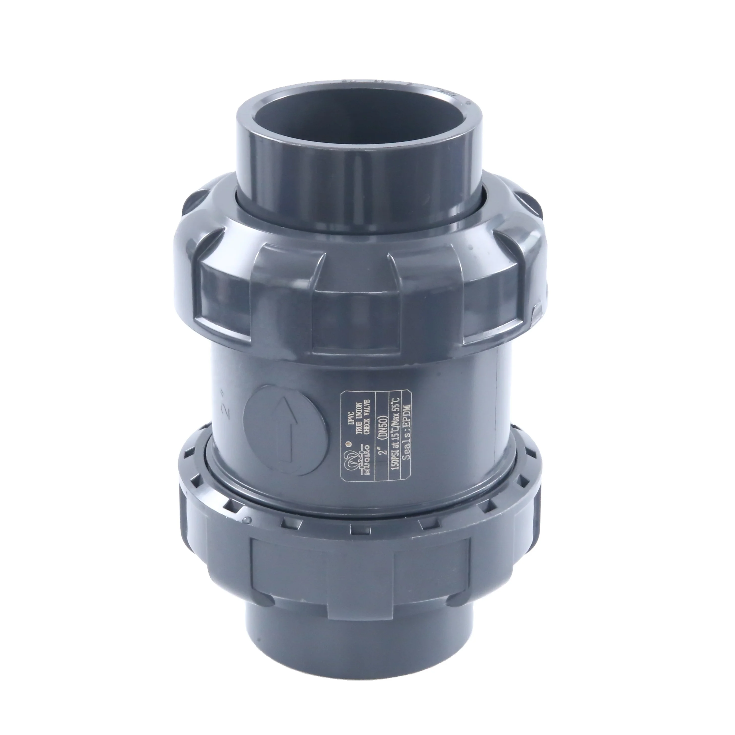 pvc plastic true union double union upvc ball check valve