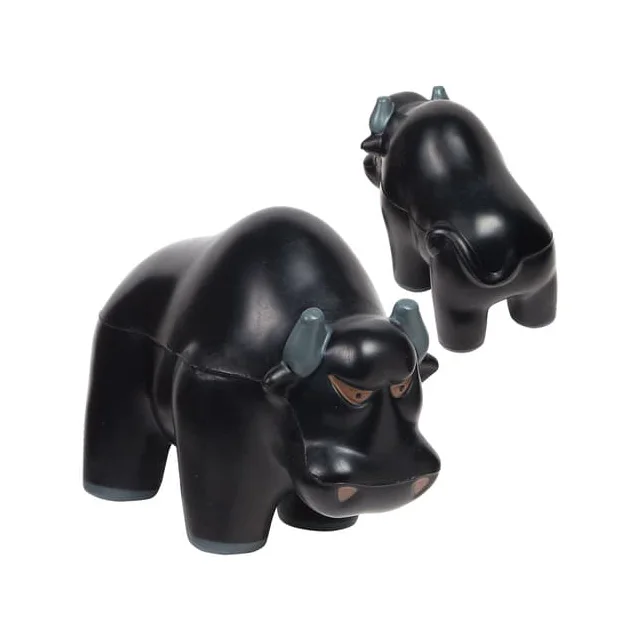 Custom Logo Charging Bull Pu Foam Anti Stress Ball For Kids Toys