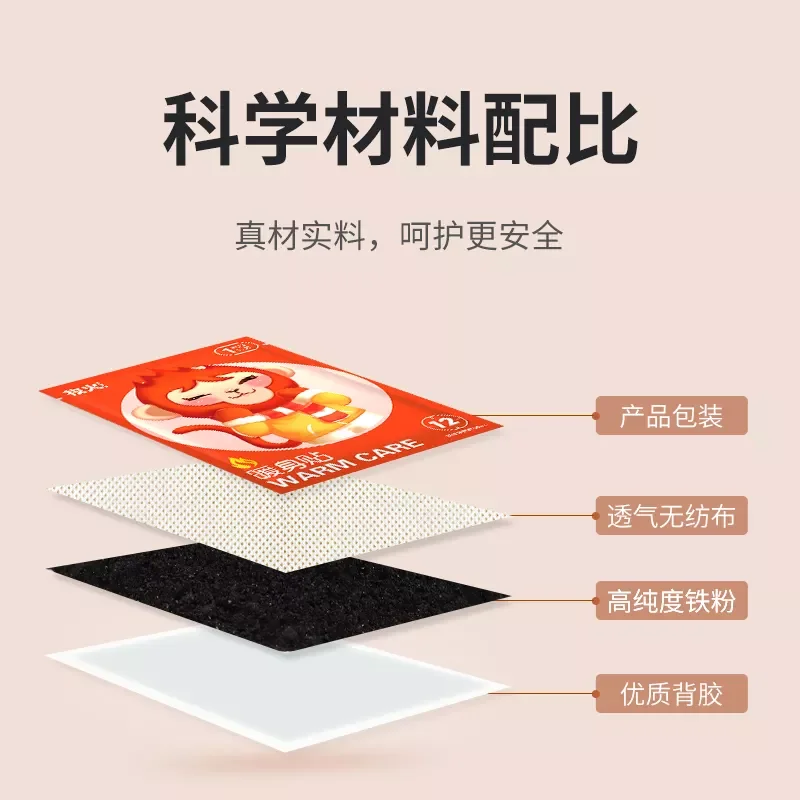 Instant hot body warmer heat patch self heating hot pack body warmer pad hold warmer patch