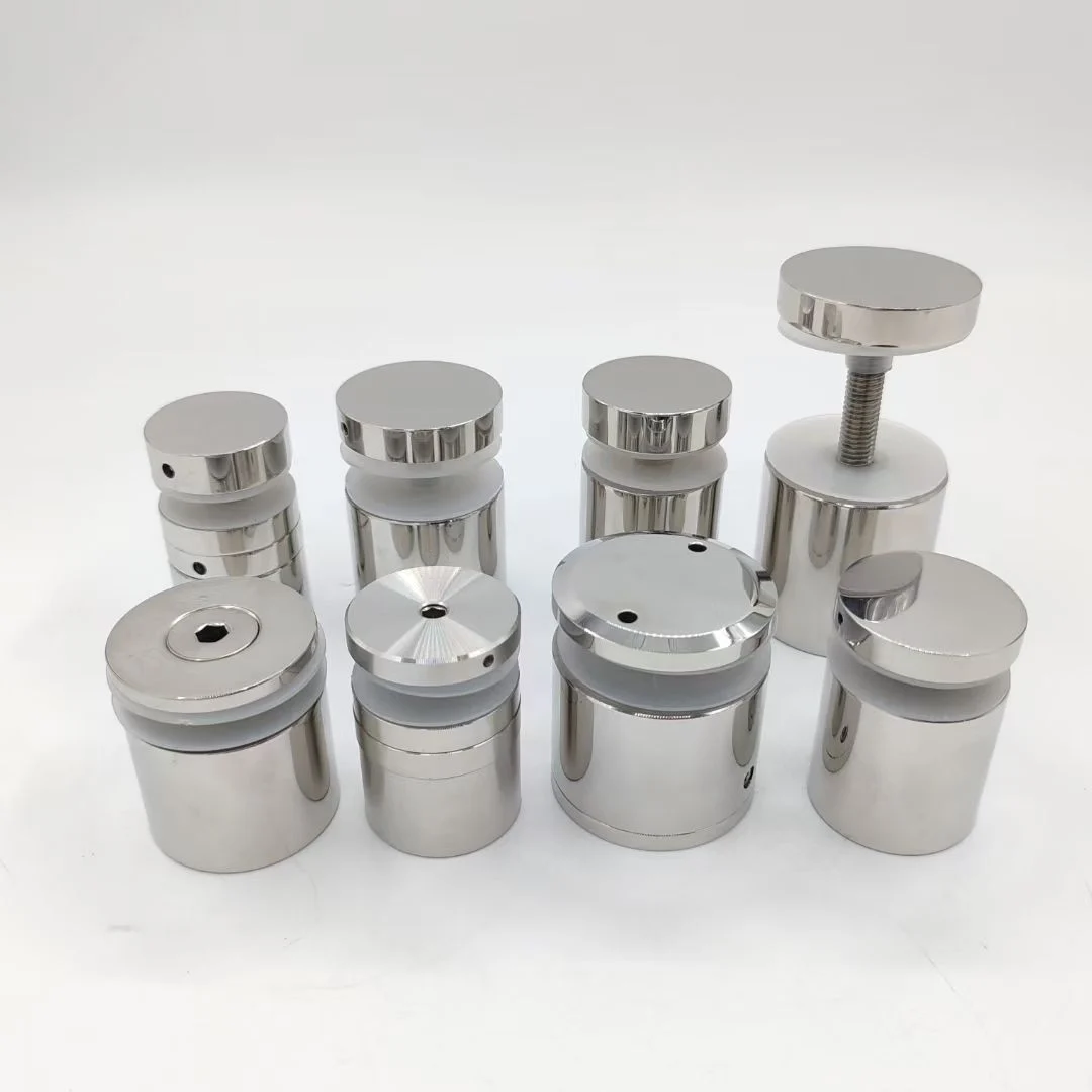 HL Balustrade Fittings Glass Black Clamp Stainless Steel Railing Accessories Adjustable Outdoor Glass Railings Glass Standoff