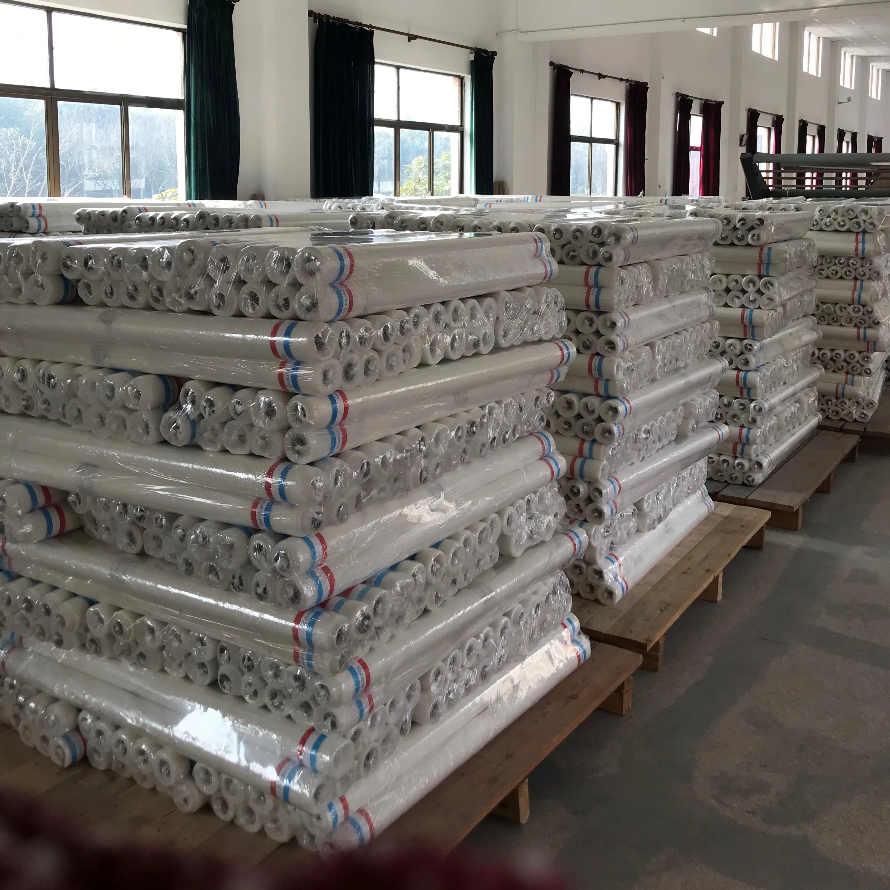 Very hard and heavy stiff diamond mesh fabric for Tunis