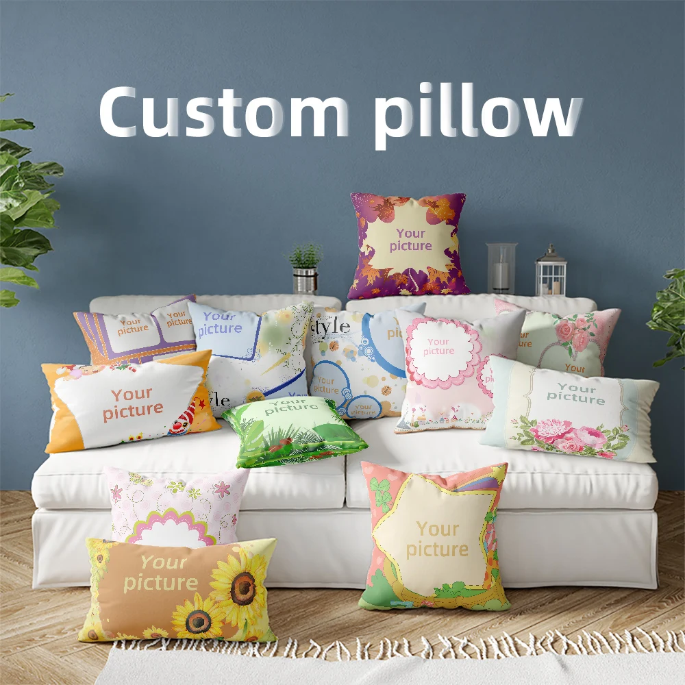 Newest Anime custom made printed pillow cases custom dakimakura square pillow case customized wholesale dakimakura anime pillow