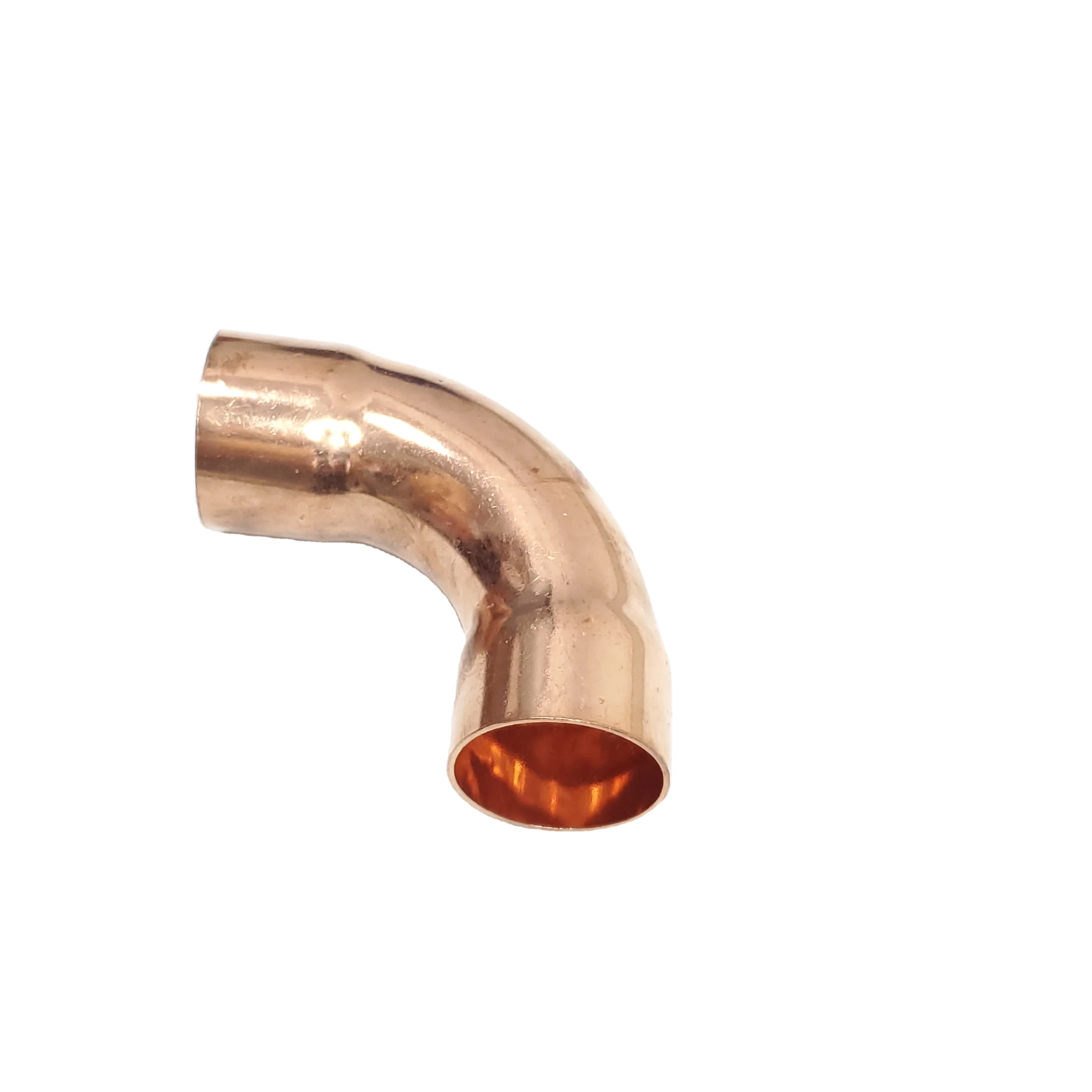 Copper long radius 90 degree elbow 54mm ID 2.1/8in CXC