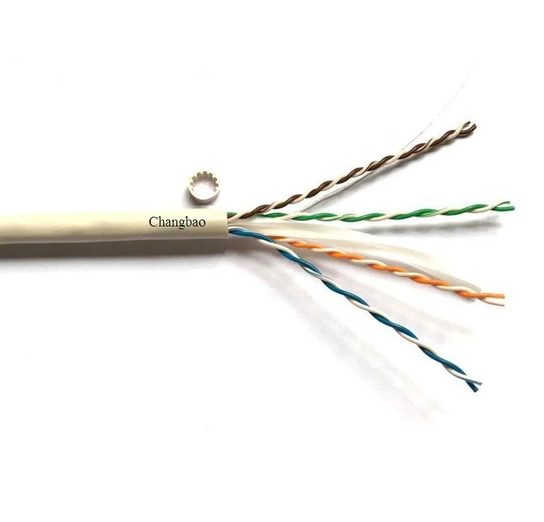 CHANGBAO High speed 23AWG 4 pairs copper conductor PVC LSZH jacket indoor lan ethernet networking Cat6a UTP cable
