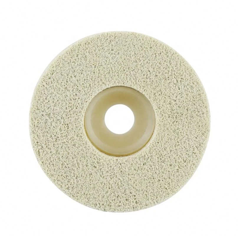 100mm Nylon Fiber Buffing Polishing Wheel Sanding Disc Set Grey Pack of 5 for Angle Grinders