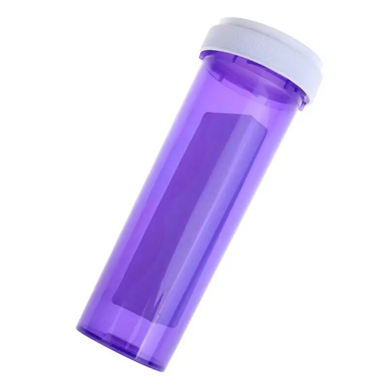 13dr 16dr 20dr 30dr 40dr 60dr Child Resistant Medicine Tube Containers Smell Proof Plastic Vial Bottle with reversible cap