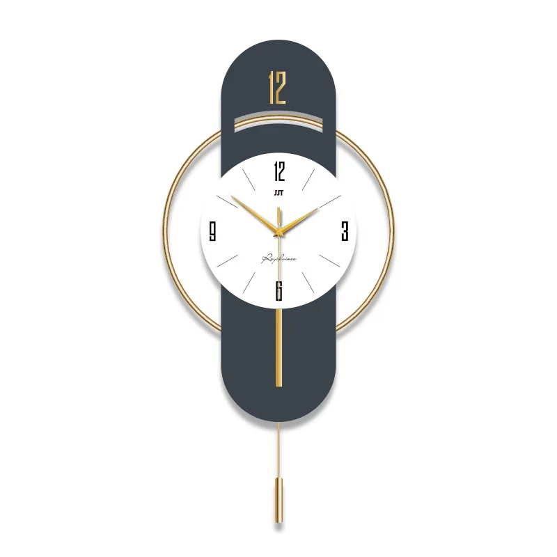 Light Luxury Fashion Simple Wall Clock Living Room Creative Decorative Metal Modern Home Large