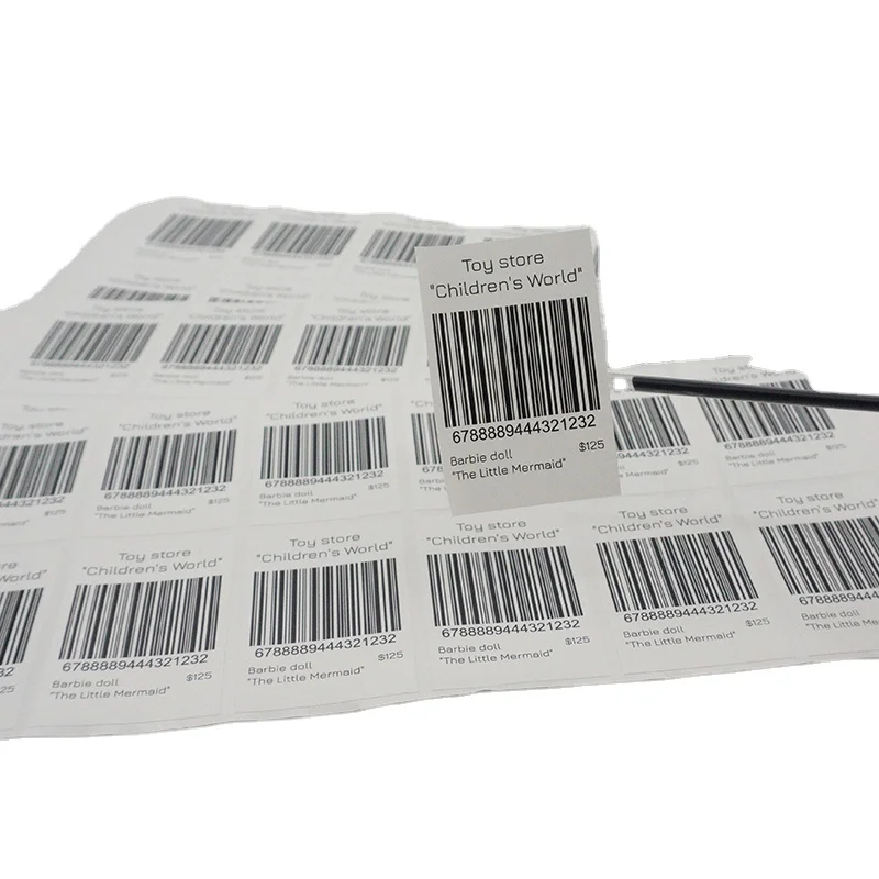 Custom Industrial Serial Number Stickers Sheet Label Roll with Serial Number