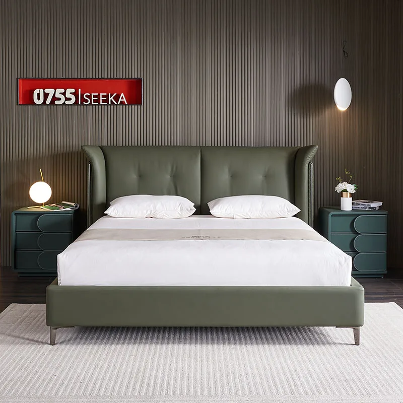 Cama King Size Beds Home Bedroom Furniture Bett Luxury Bed Frame Queen Letto Lit Complet Up-holstered Beds