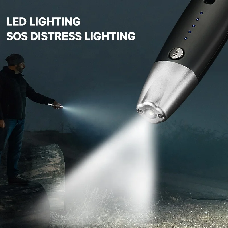 Outdoor camping led usb usb electric bbq stove candle lighter with beer bottle opener