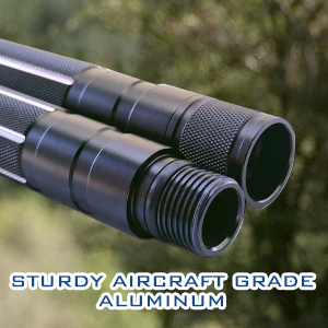 Multifunctional Outdoor Self-defense Stick T-type Camping Survival Tool Telescopic Folding Walking Pole