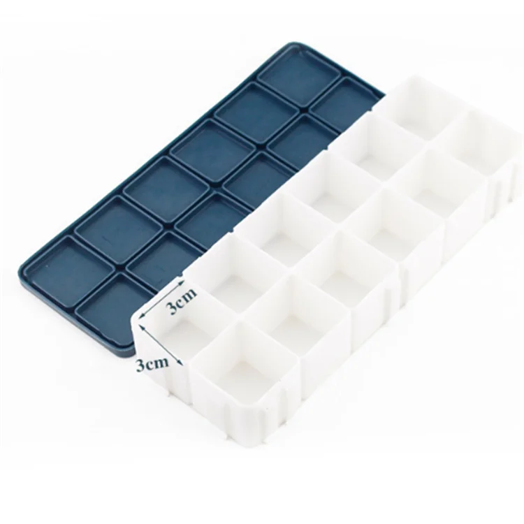 Minghua 10 grid color acrylic water painting paint box rubber soft cover paint box multi grid portable  art tool supplies