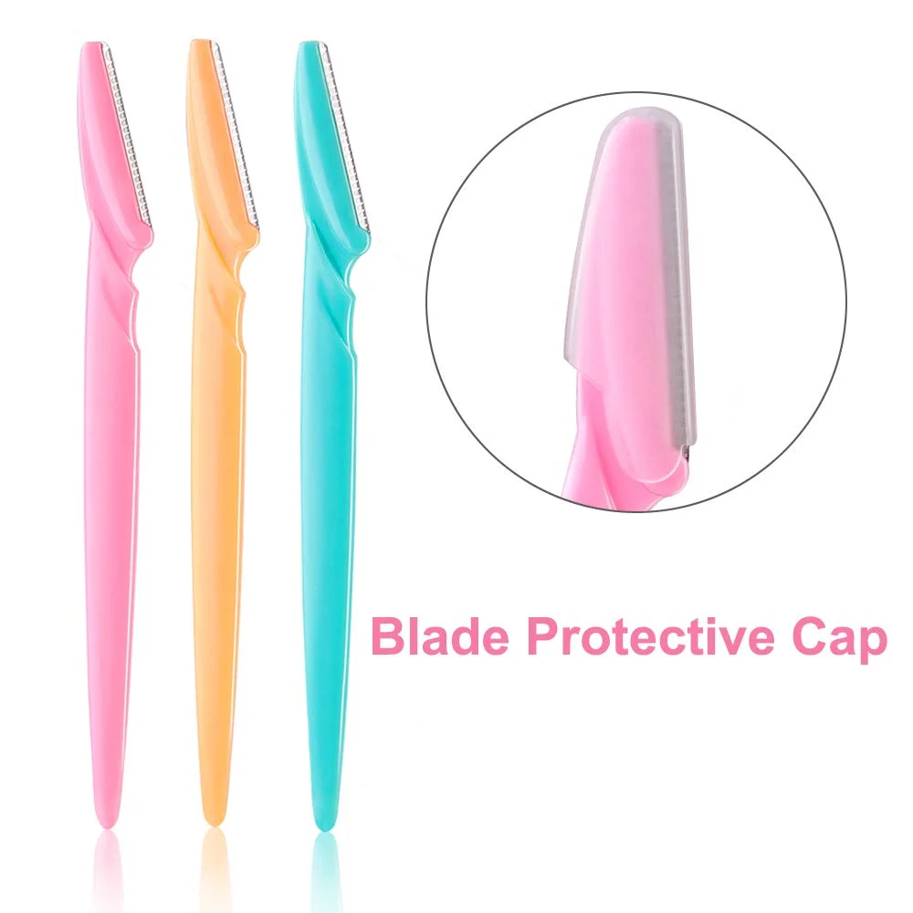 30 Pieces Facial Razor Eyebrow Shaper for Women and Men, Shaving Grooming Eyebrow Trimmer with Cover Beauty Tools