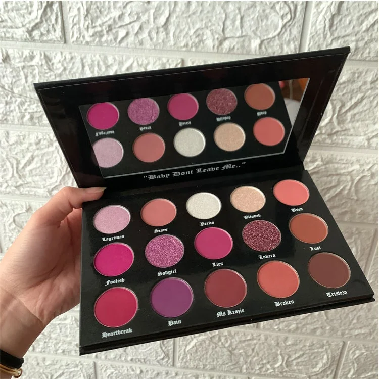 Profession luxury strong pigmentation pastel private label long lasting cruelty free eyeshadow for makeup