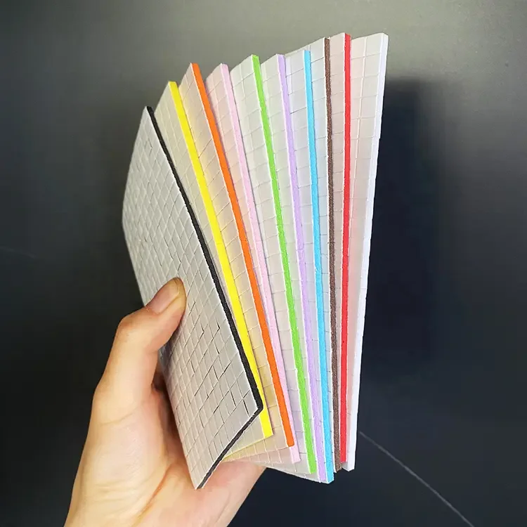 Двухсторонняя самоклеящаяся белая желтая бутиловая точка EVA пена красная