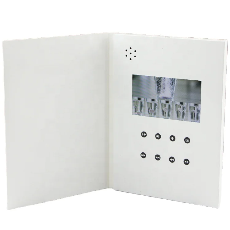 The multifunctional digital brochure greeting card lcd gift items with promotion logo customized video book
