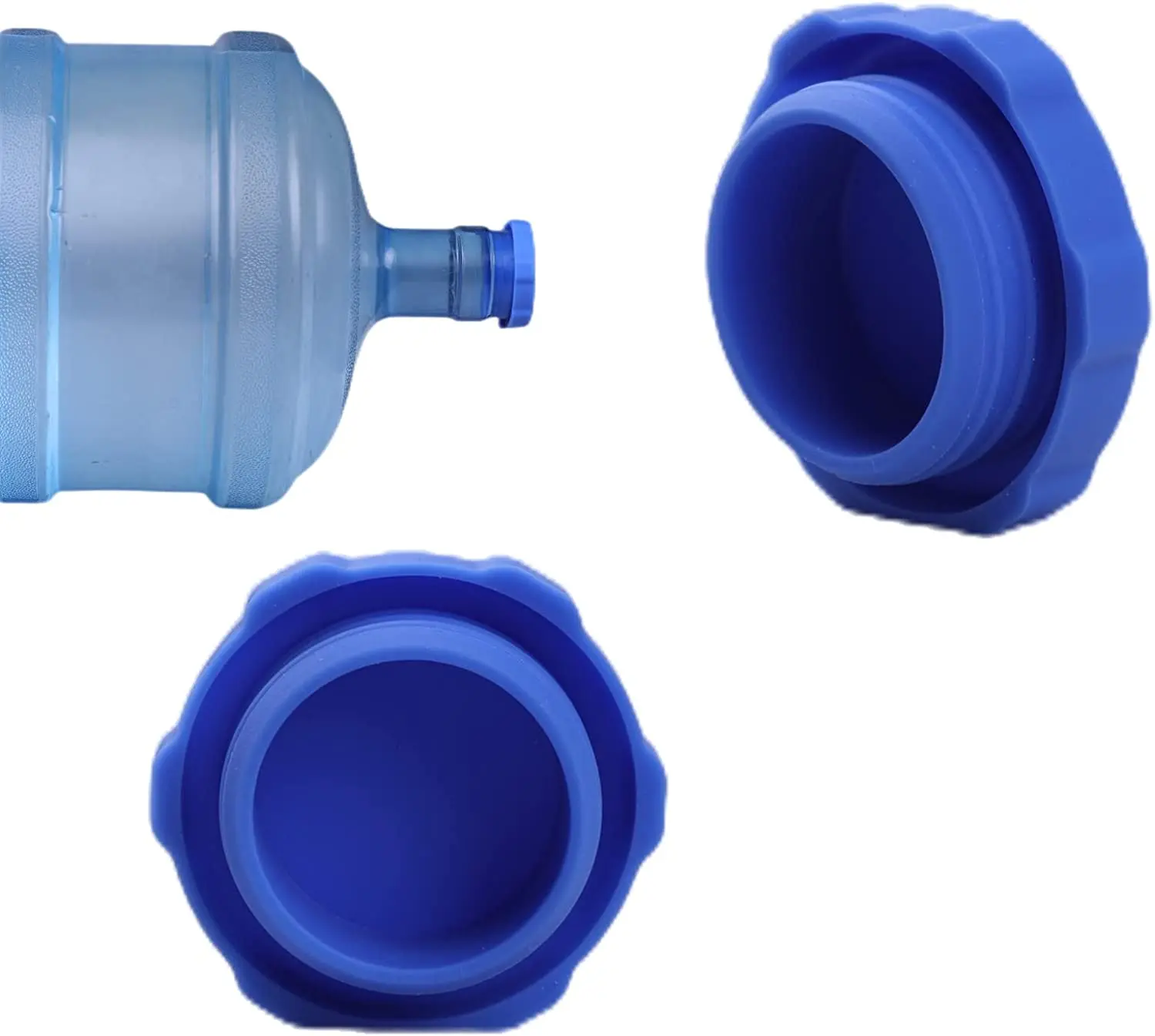 No-Splash Reusable 5 Gallon Water Jug Caps Silicone Non Spill Top Lid Cover Cap for Water Bottle
