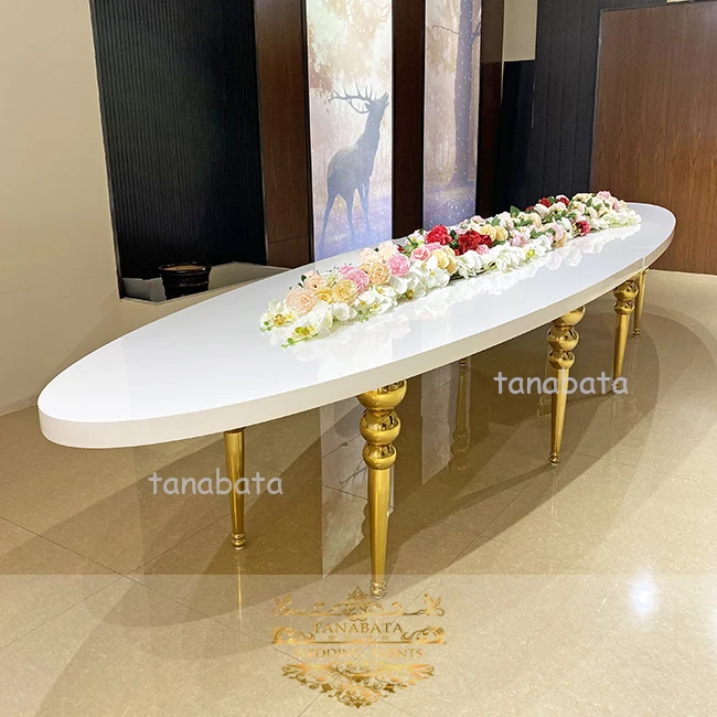 event furniture stainless steel leg MDF top 14 seater luxury big dining table