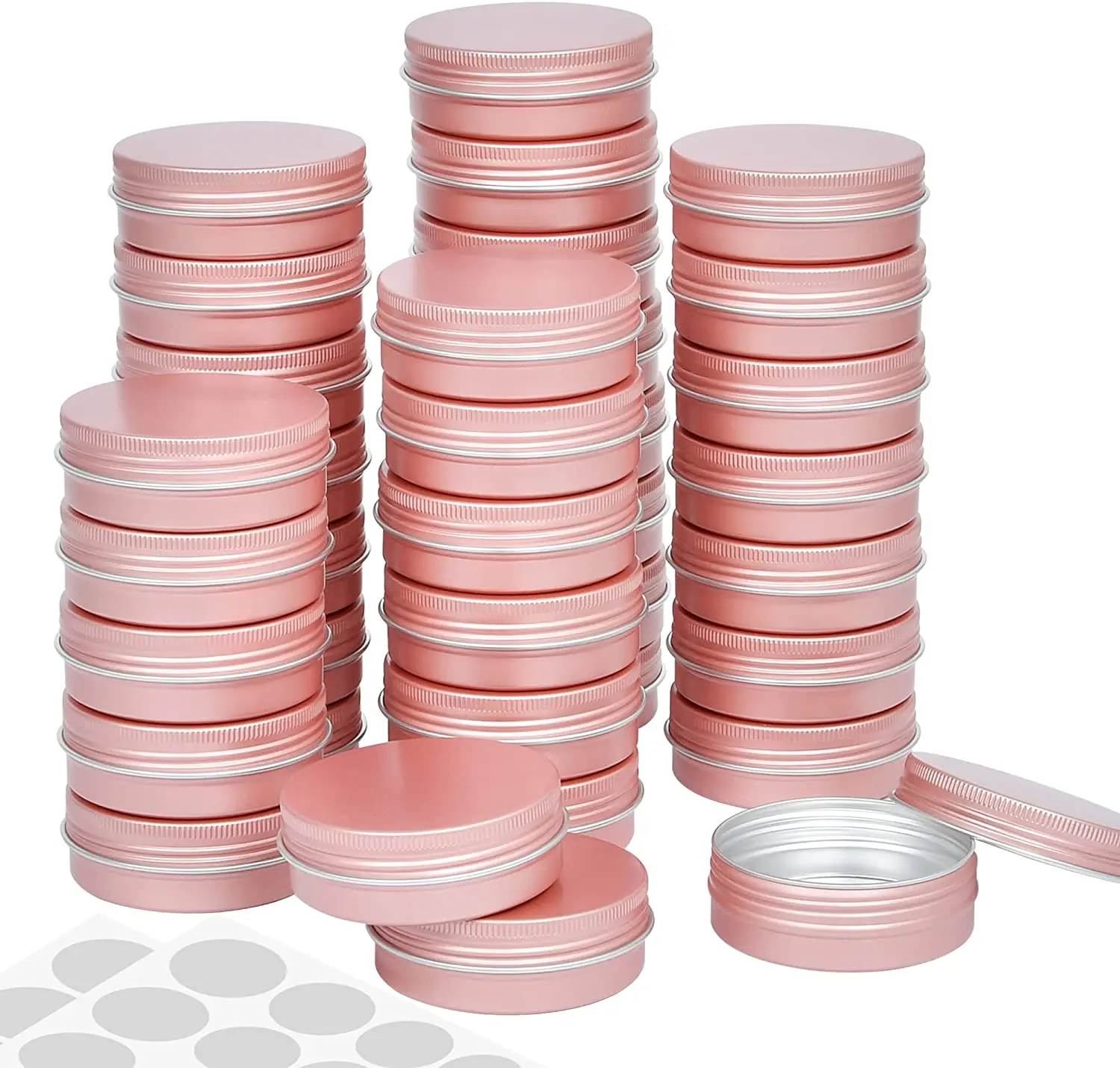 black gold pink cosmetic cream empty aluminum tin can 5g 10g 15g 20g 30g 50g 60g 100g 120g 150g  aluminum cream jar