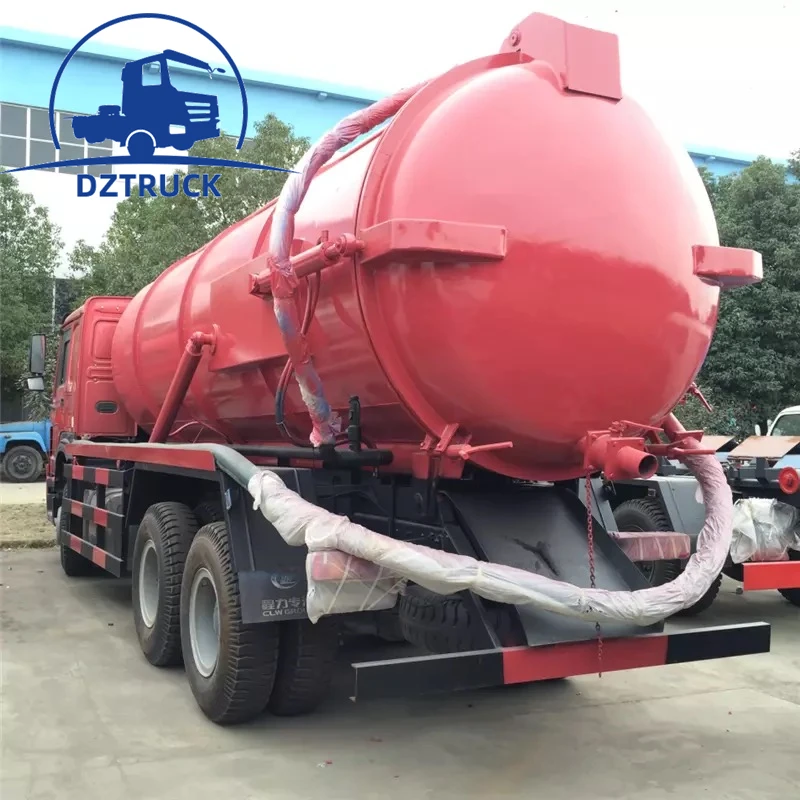 New 6X4 400HP Vacuum Cleaning Tank High Pression Sewage Suction Truck