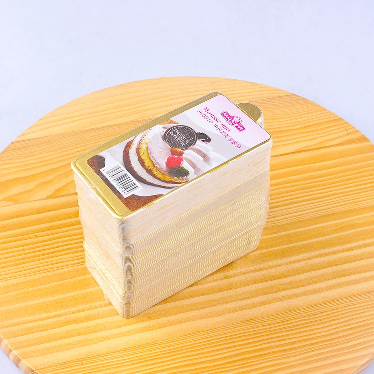 Bakest золотистые треугольные квадратные бумажные подставки для тортов картонные подносы