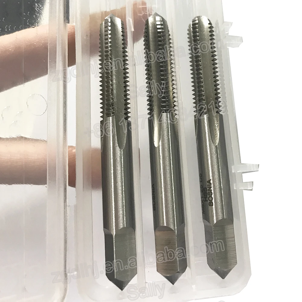 China Manufacturers HSS 3 pieces hand taps set