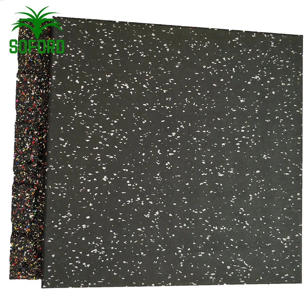 noise reduction extra heavy sheet epdm indoor interlocking  mats high quality cheap rubber gym flooring
