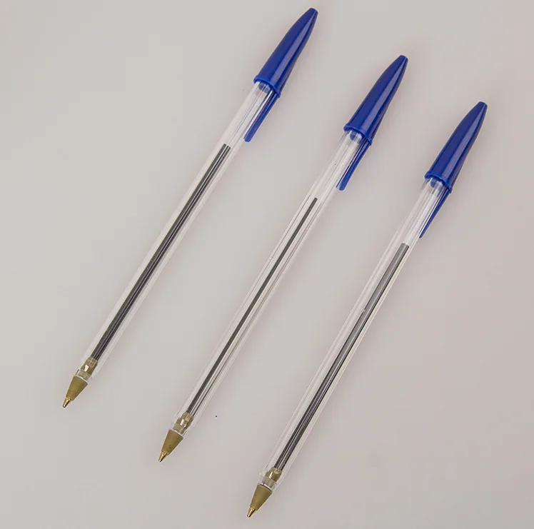 Plastic ballpoint pens high quality low price 0.7mm ball point pen smooth flow ink ball pens