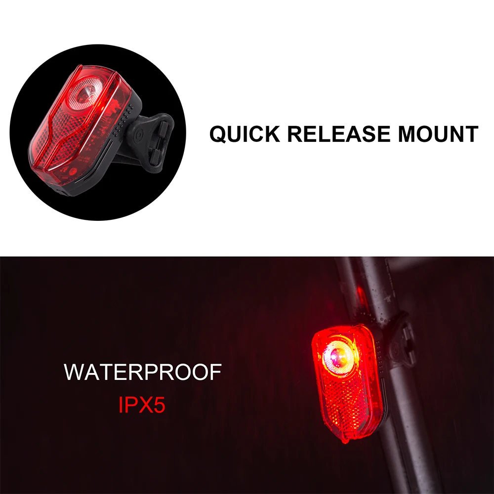 Прямая продажа с фабрики зат-lite LR-05 USB Перезаряжаемый фонарь свет велосипеда электрический велосипед задний фонарь CREE LED водонепроницаемый