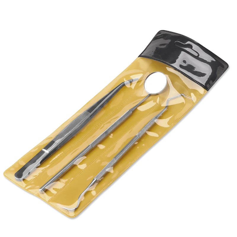 
Stainless Steel 3 PCS Surgical Hygiene Dental Tool Kit 