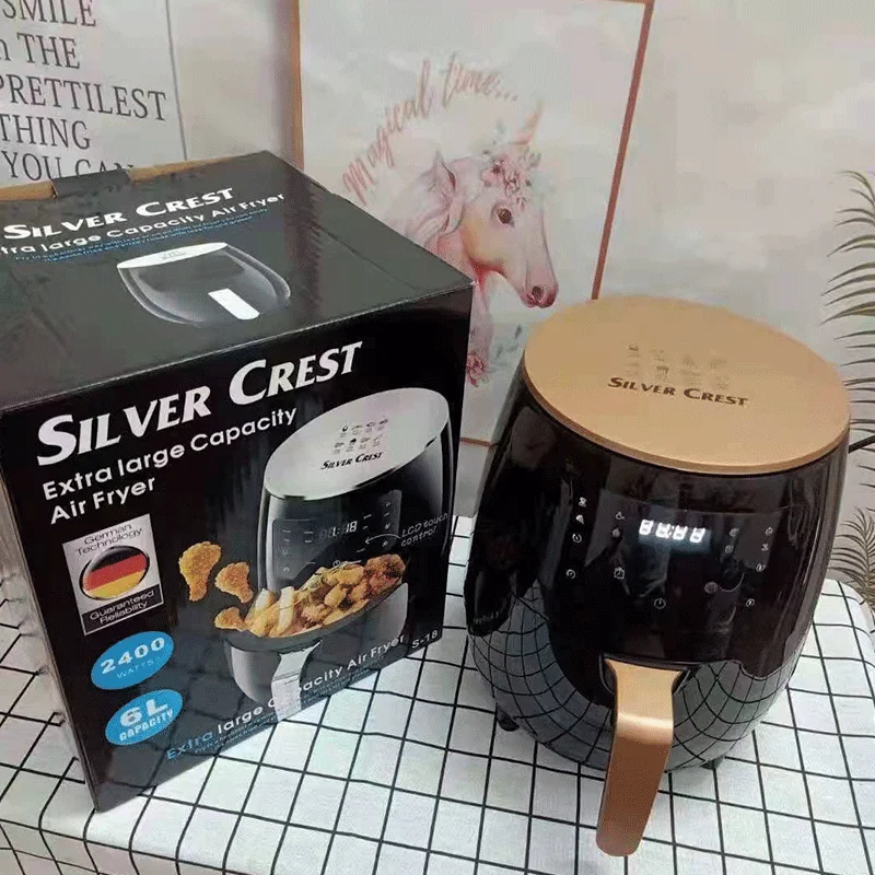Китайская домашняя воздушная фритюрница Silver Crest Airfrayer 6 л 8 1400 Вт оригинальная цифровая