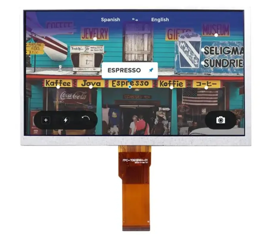 9.0 inch customized 800(RGB) x480 tft lcd display, 24bit RGB display panel with high brightness 9.0 inch tft lcd module