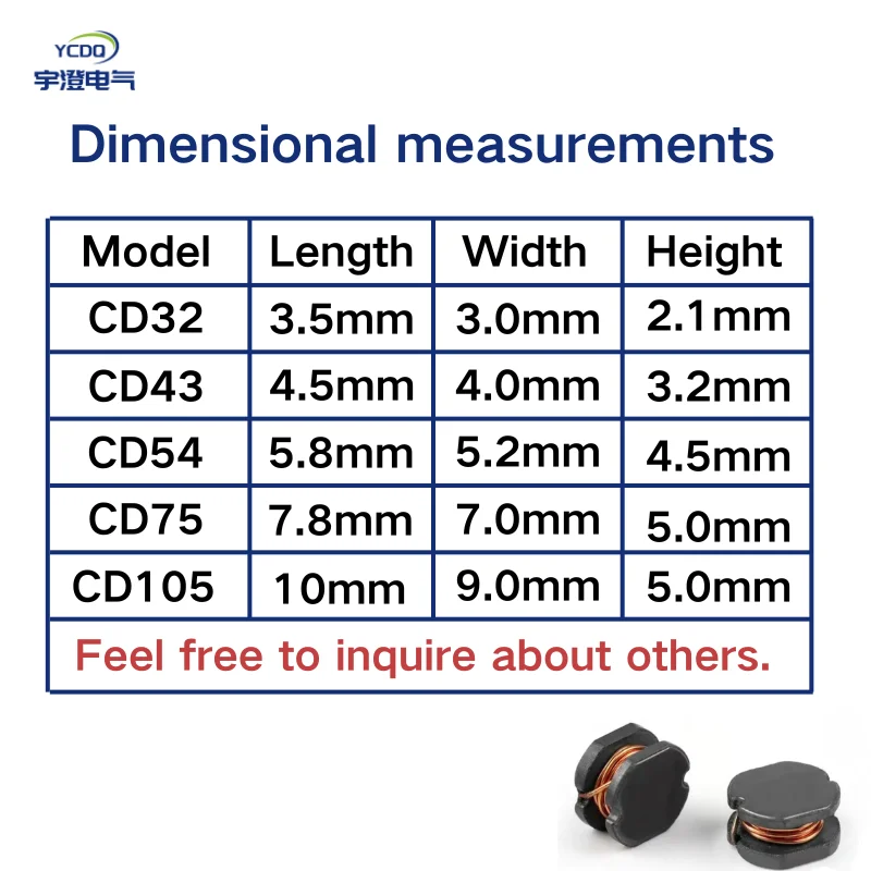 CD 43-4R7M 4*4*3 Unshielded Power Inductor Coil 4.7UH with 1.5A Current for LCD Television and Notebook Computer