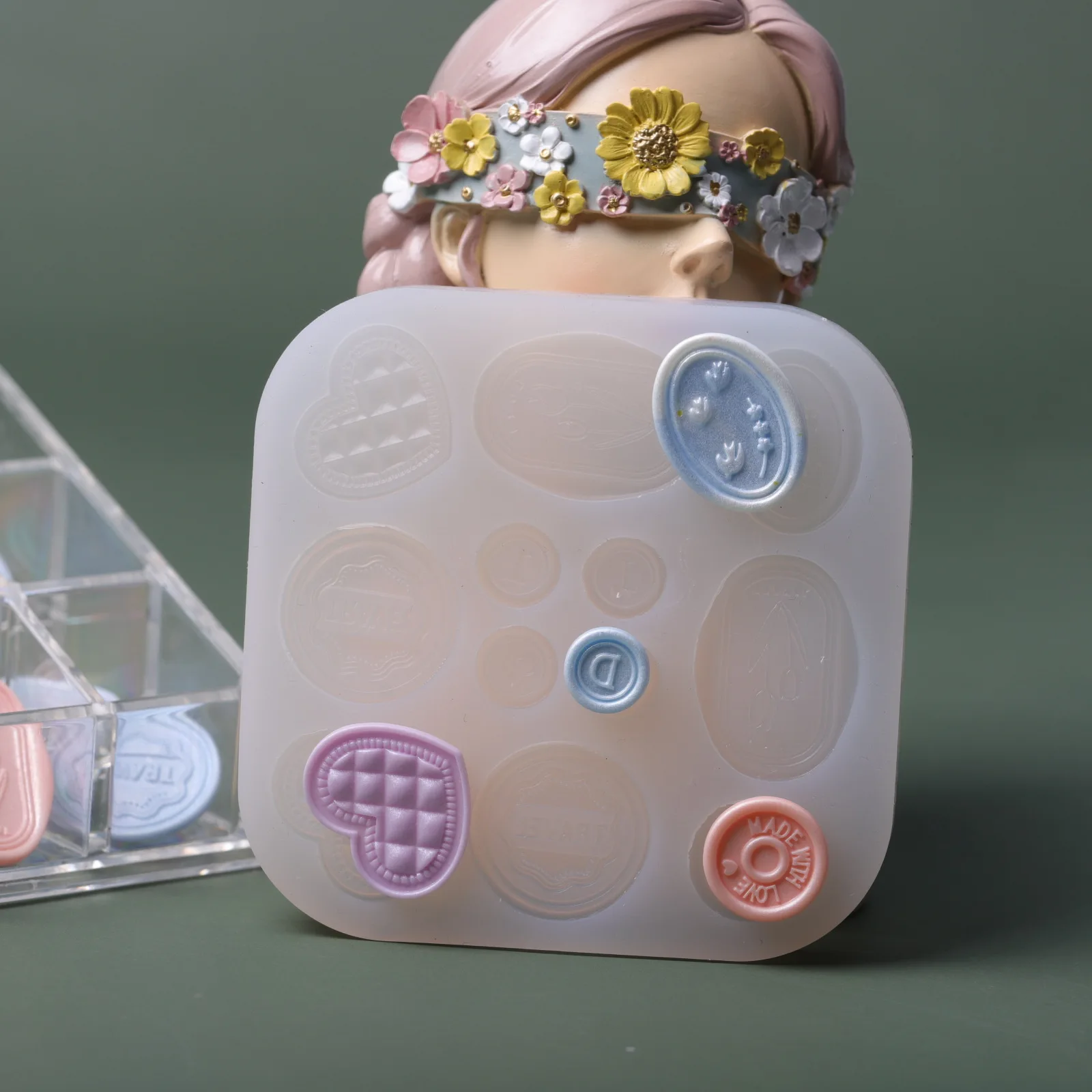 Silicone Candle Mold Epoxy Resin Soap Mould for Candle Making DIY Clay Plaster Handmade Craft Casting Mould Cake Decor